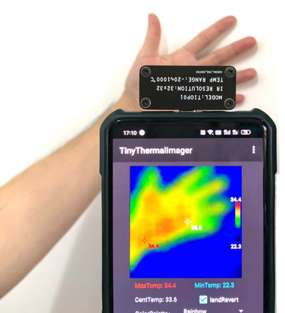 Värmekamera för Android mobiltelefoner med USB-C kontakt