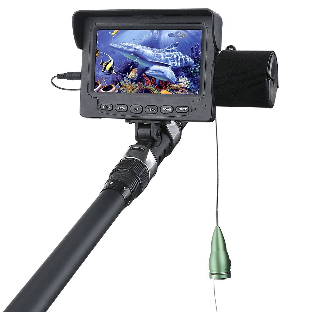 HD Fiskekamera för metspö, 4,3" display, 15 m lina, IR-dioder