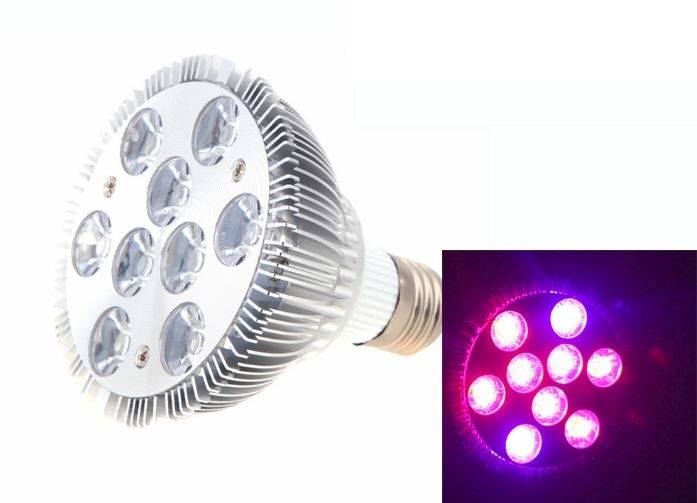 9W e27 led Växtlampa
