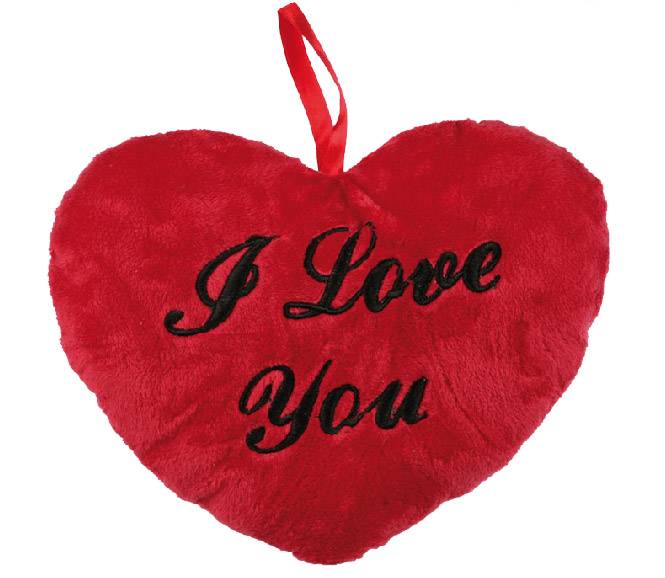 I Love You Tyghjärta 18 cm