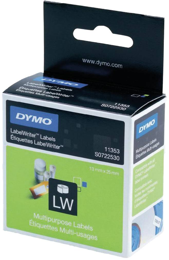 DYMO LabelWriter universaletiketter 24x12 mm / 1x1000st