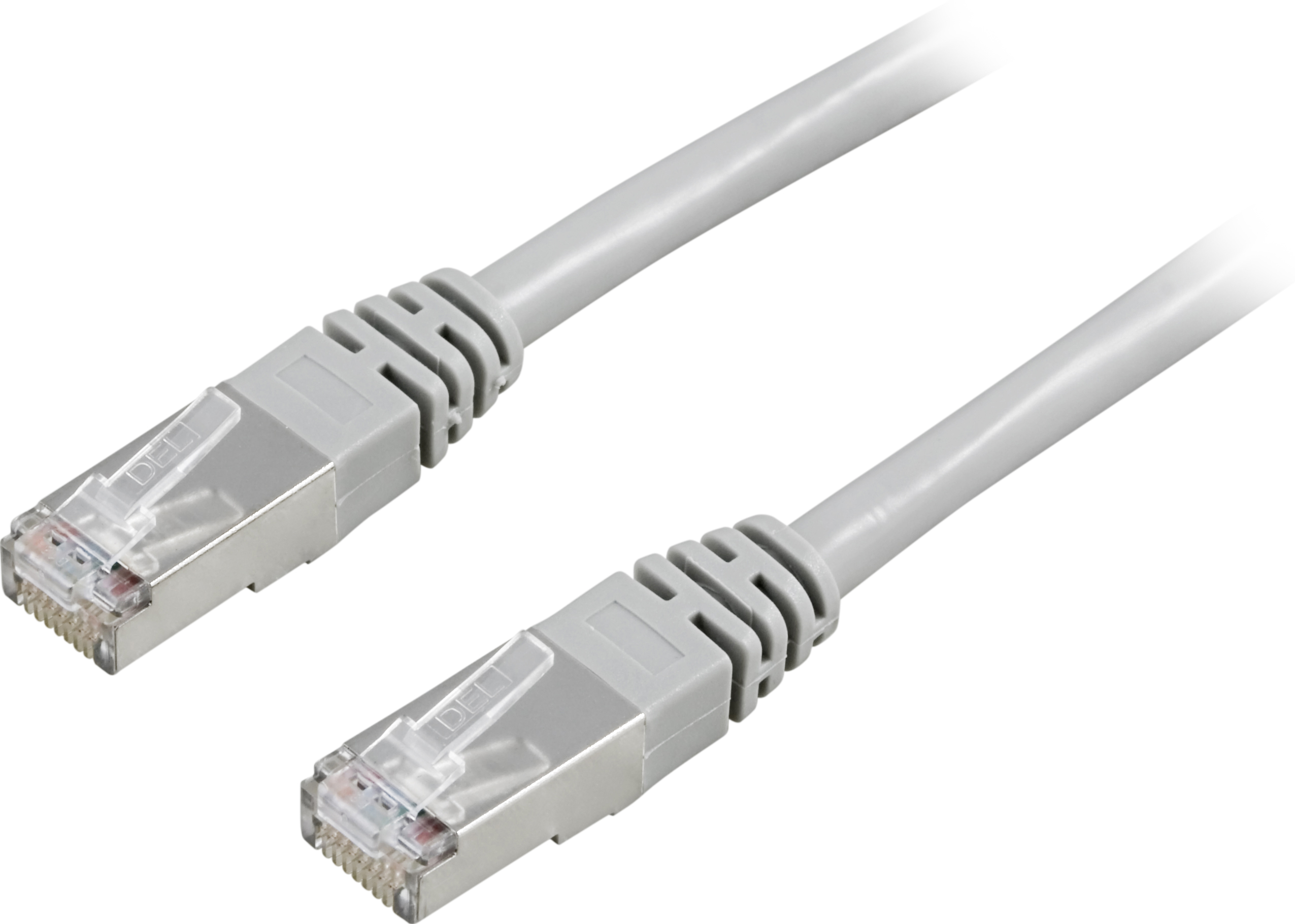 DELTACO F/UTP, Cat5e patchkabel, 15m, grå