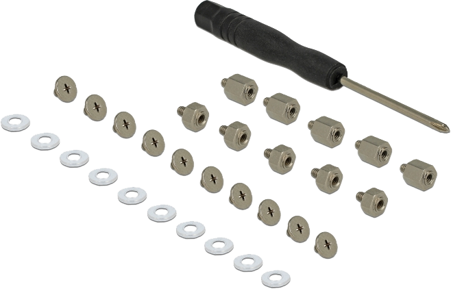 Delock Mounting Kit 31 pieces for M.2 SSD / Module