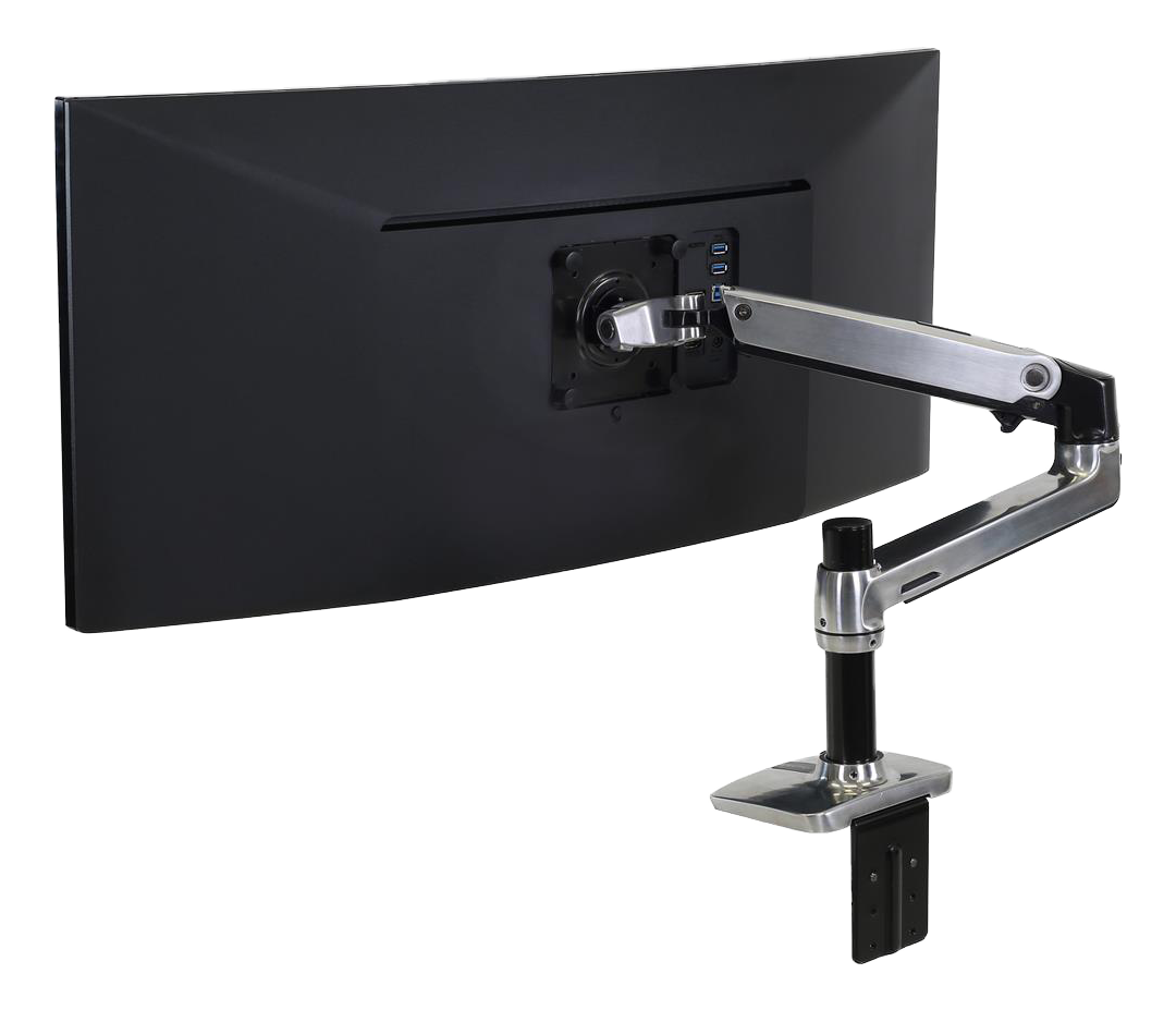 Ergotron LX monitorarm för LCD/TFT-monitor, silver/sva, bordsmonterin
