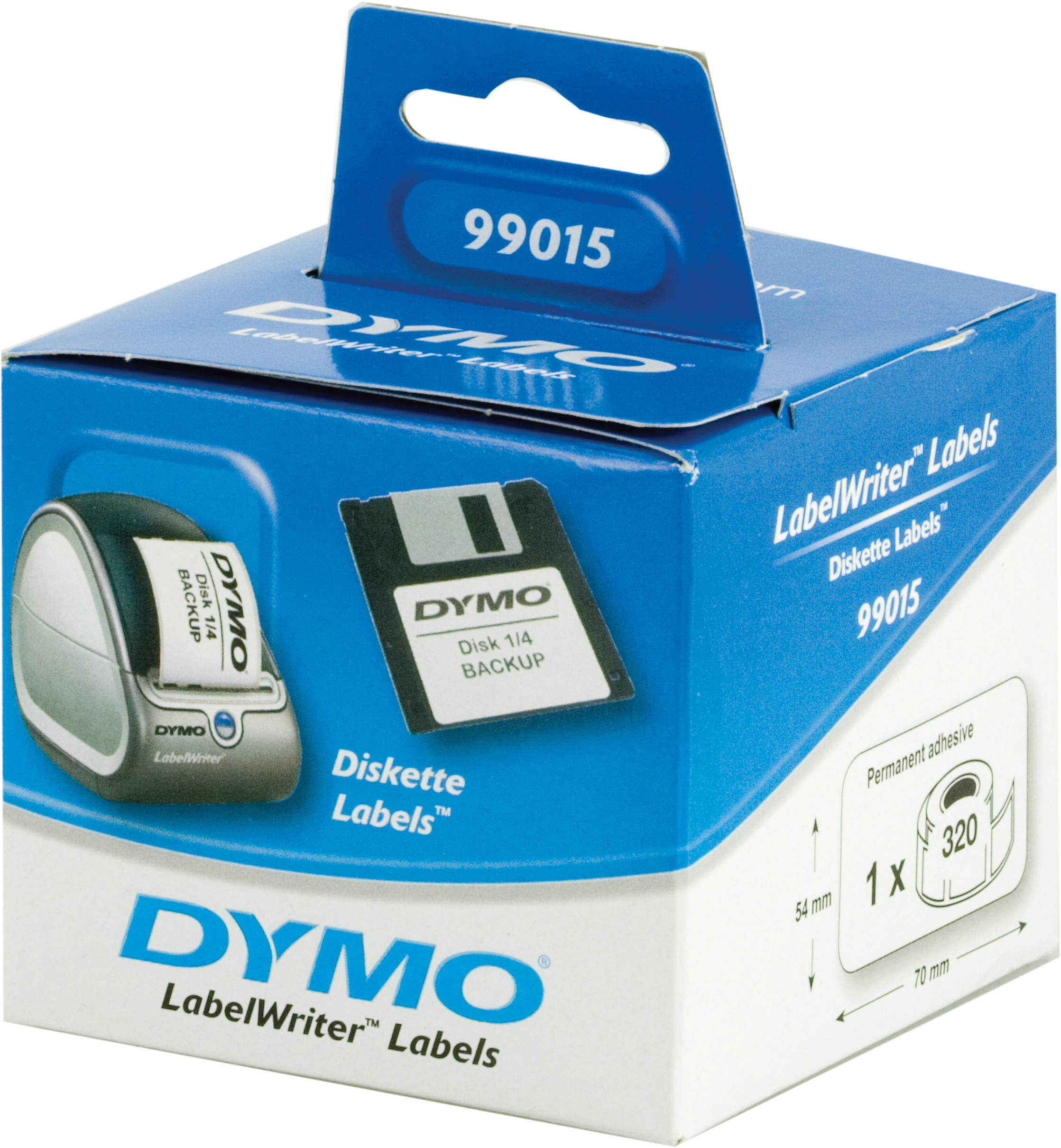 DYMO LabelWriter diskettetiketter 70x54mm / 320st