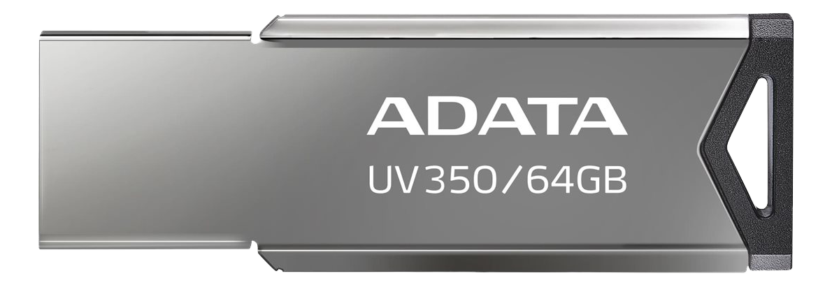 ADATA UV350 - USB-flashenhet - 64 GB - USB 3.2 Gen 1 - silver