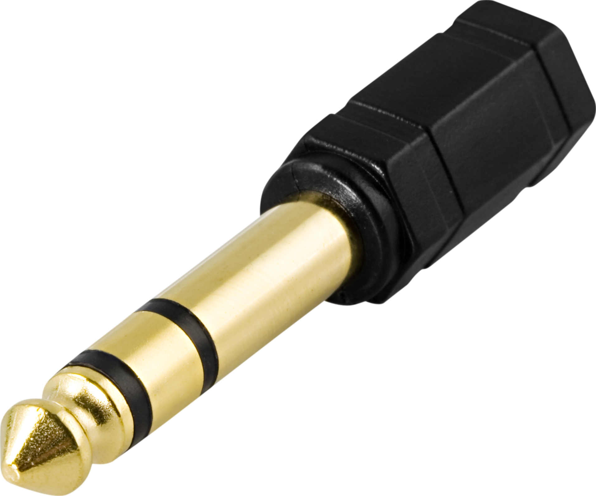 Alternativ bild 1 för DELTACO - Audio-adapter - stereo mini jack hona till stereojack hane - svart