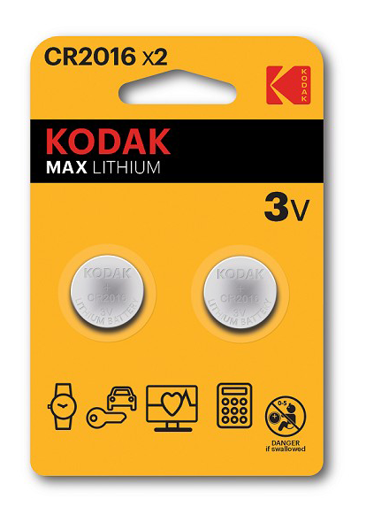 Kodak Max lithium CR2016 battery