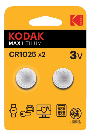 Kodak Max lithium CR1025 battery