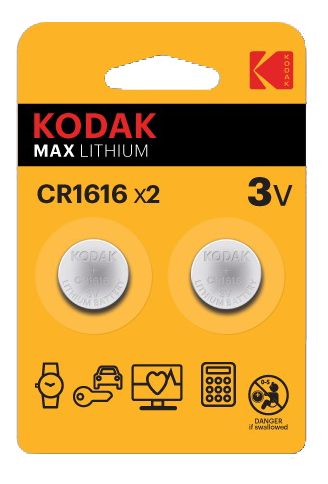 Kodak Max lithium CR1616 battery