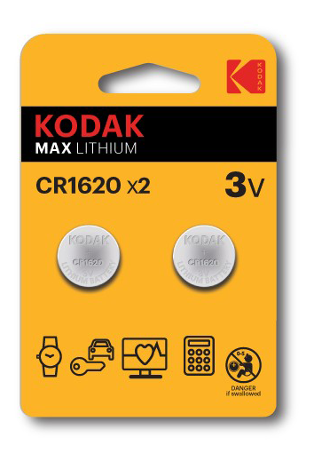 Kodak Max lithium CR1620 battery