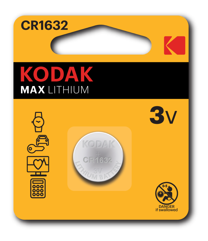 Kodak Max lithium CR1632 battery