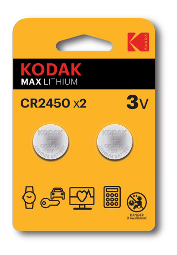 Kodak Max lithium CR2450 battery