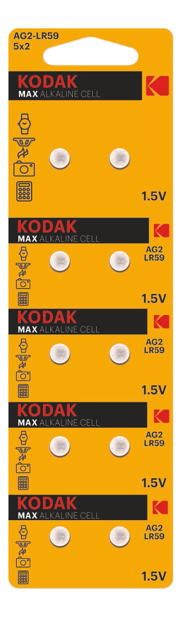 Kodak MAX AG2/LR59 alkaline battery