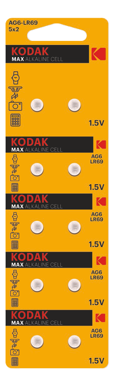 Kodak MAX AG6/LR69 alkaline battery