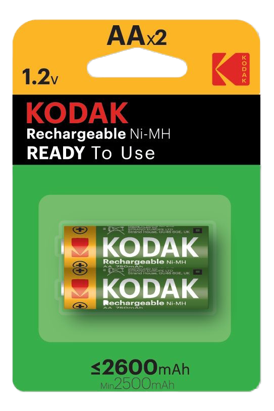 Kodak rechargeable Ni-MH AA battery 2600mAh