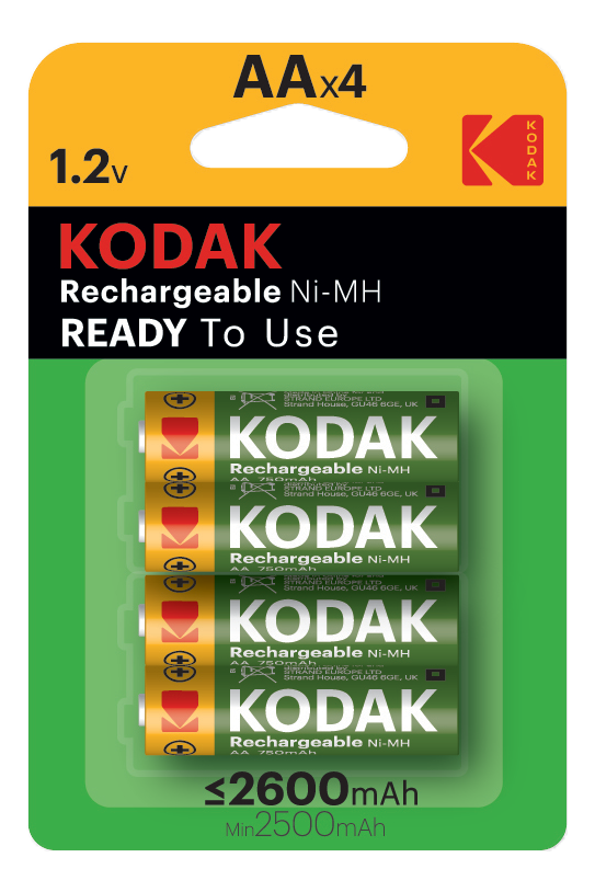 Kodak rechargeable Ni-MH BATT KAAHR-4/2600mAh