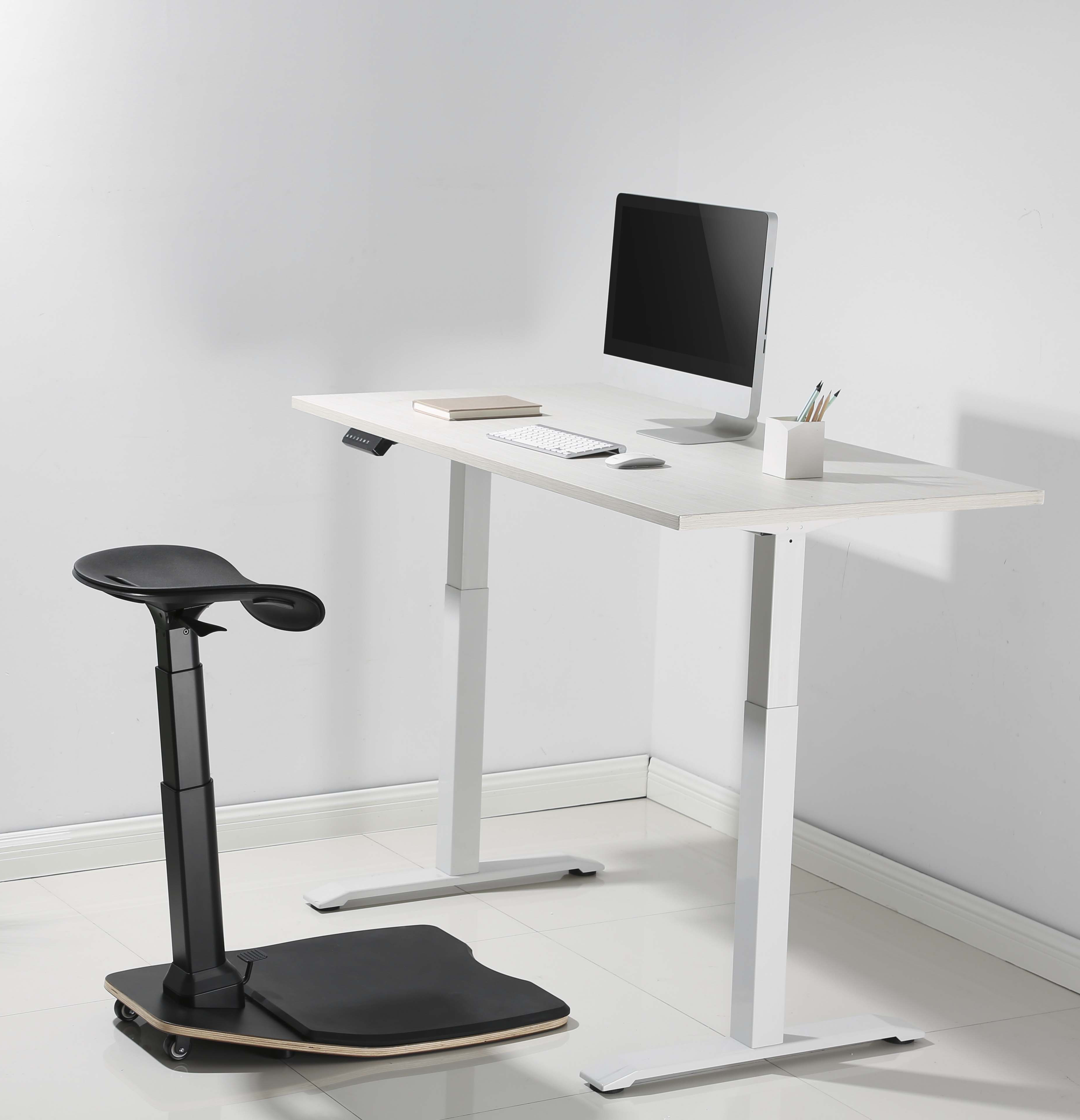 Alternativ bild 1 för DELTACO Office Premium - Läropall - ergonomisk - böjd kant - polyuretanskum - svart