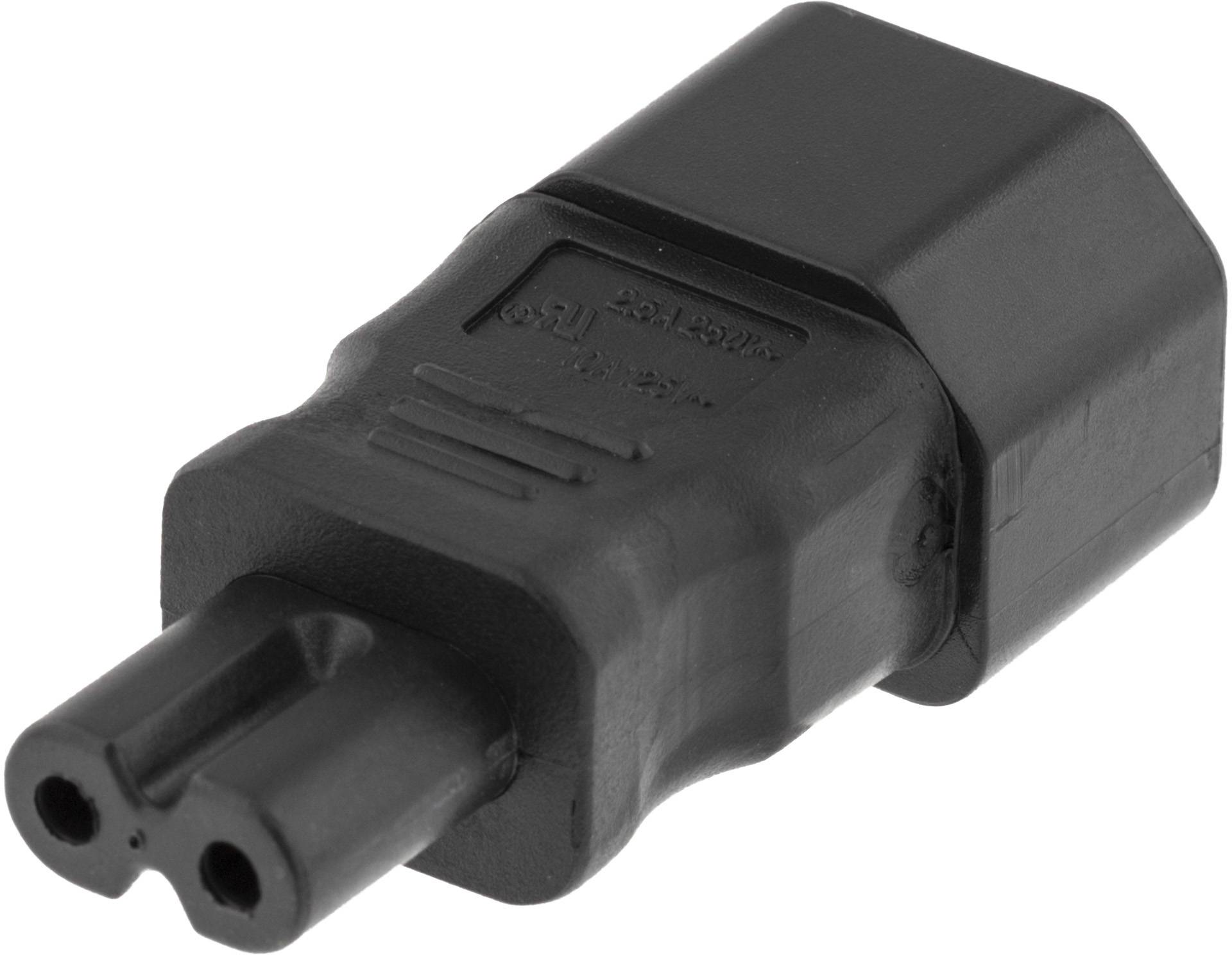 Alternativ bild 1 för Power adapter IEC 60320 C14 to IEC 60320 C7 250V/2.5A