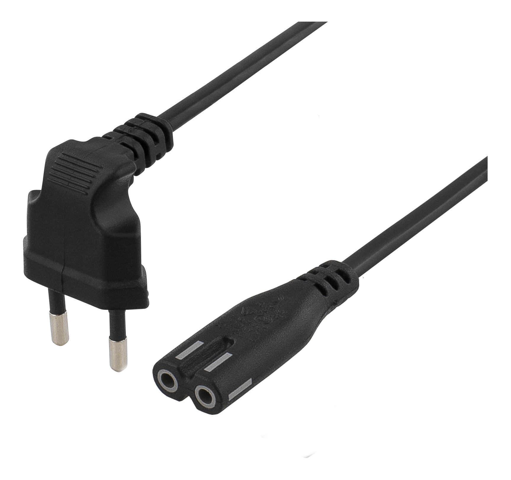 Alternativ bild 1 för Deltaco DEL-109BF - power cable - Europlug to power IEC 60320 C7 - 3 m