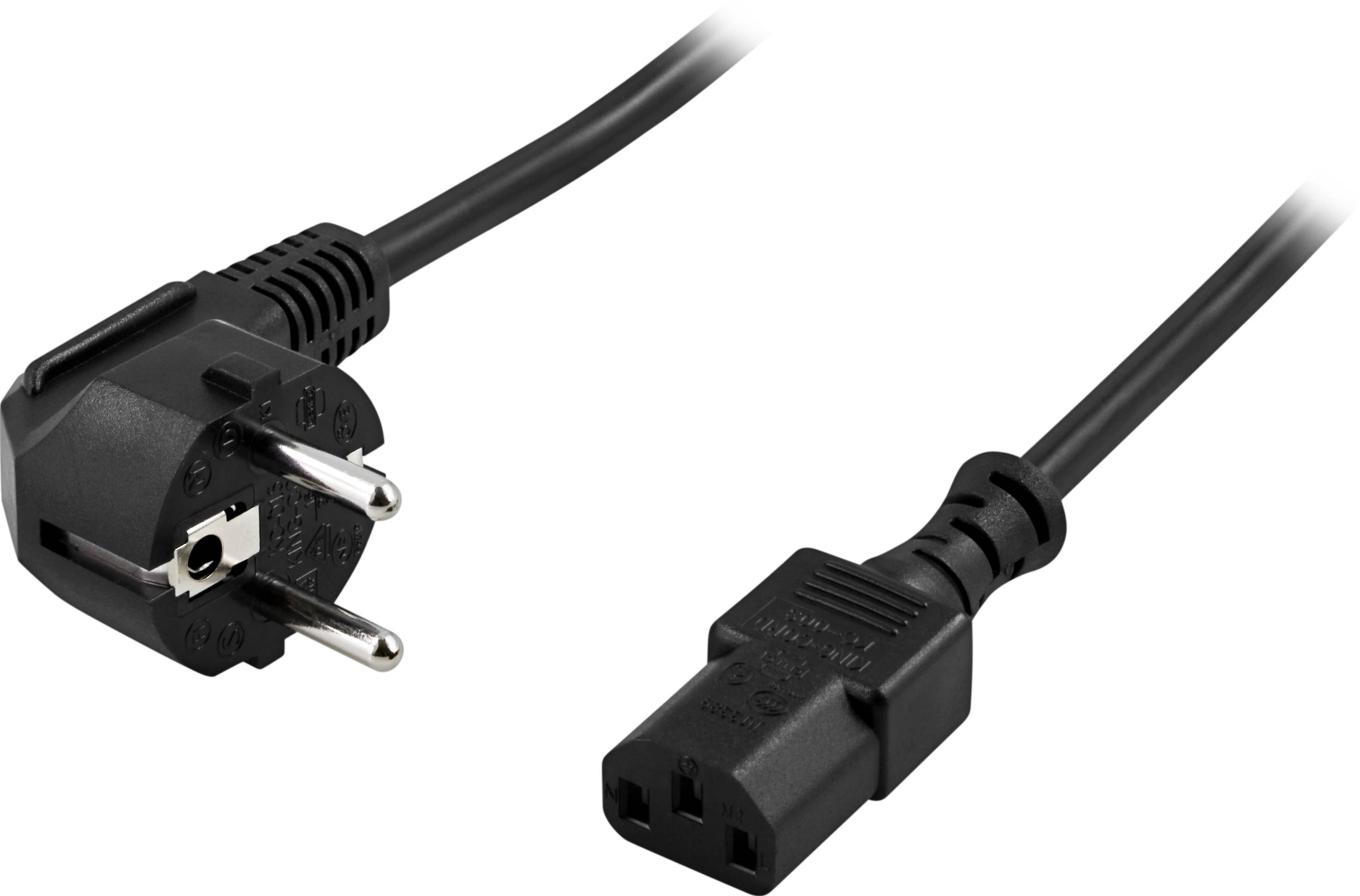 Alternativ bild 1 för Deltaco DEL-111C - power cable - power CEE 7/7 to power IEC 60320 C13 - 7 m