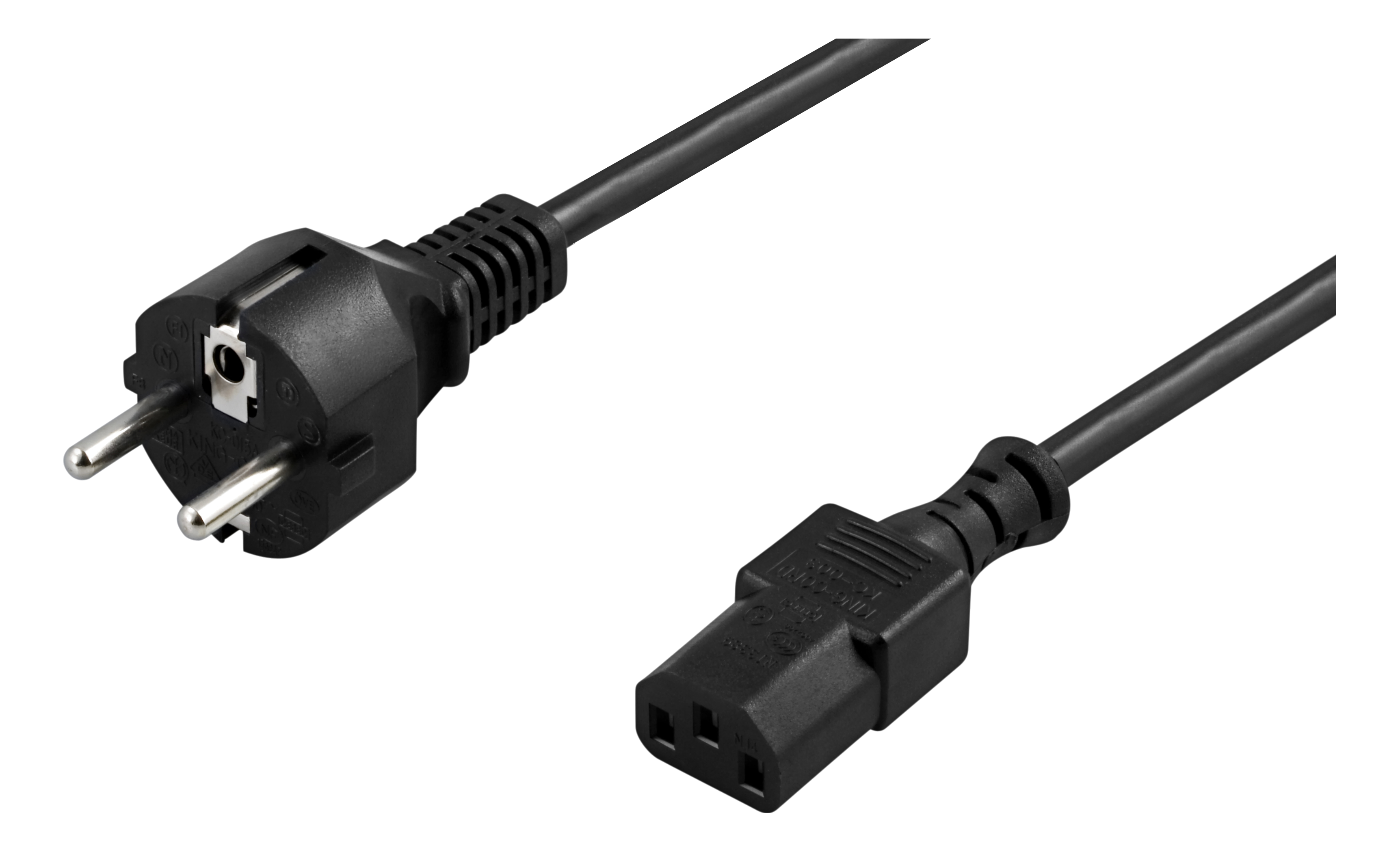 Alternativ bild 1 för Deltaco DEL-111N - power cable - power CEE 7/7 to power IEC 60320 C13 - 10 m