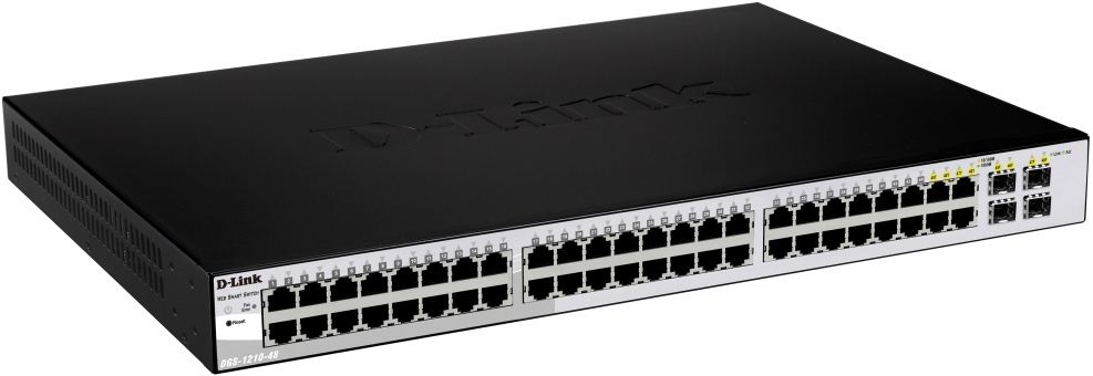D-Link switch, 48x10/100/1000Mbps, Layer2, 4xSFP