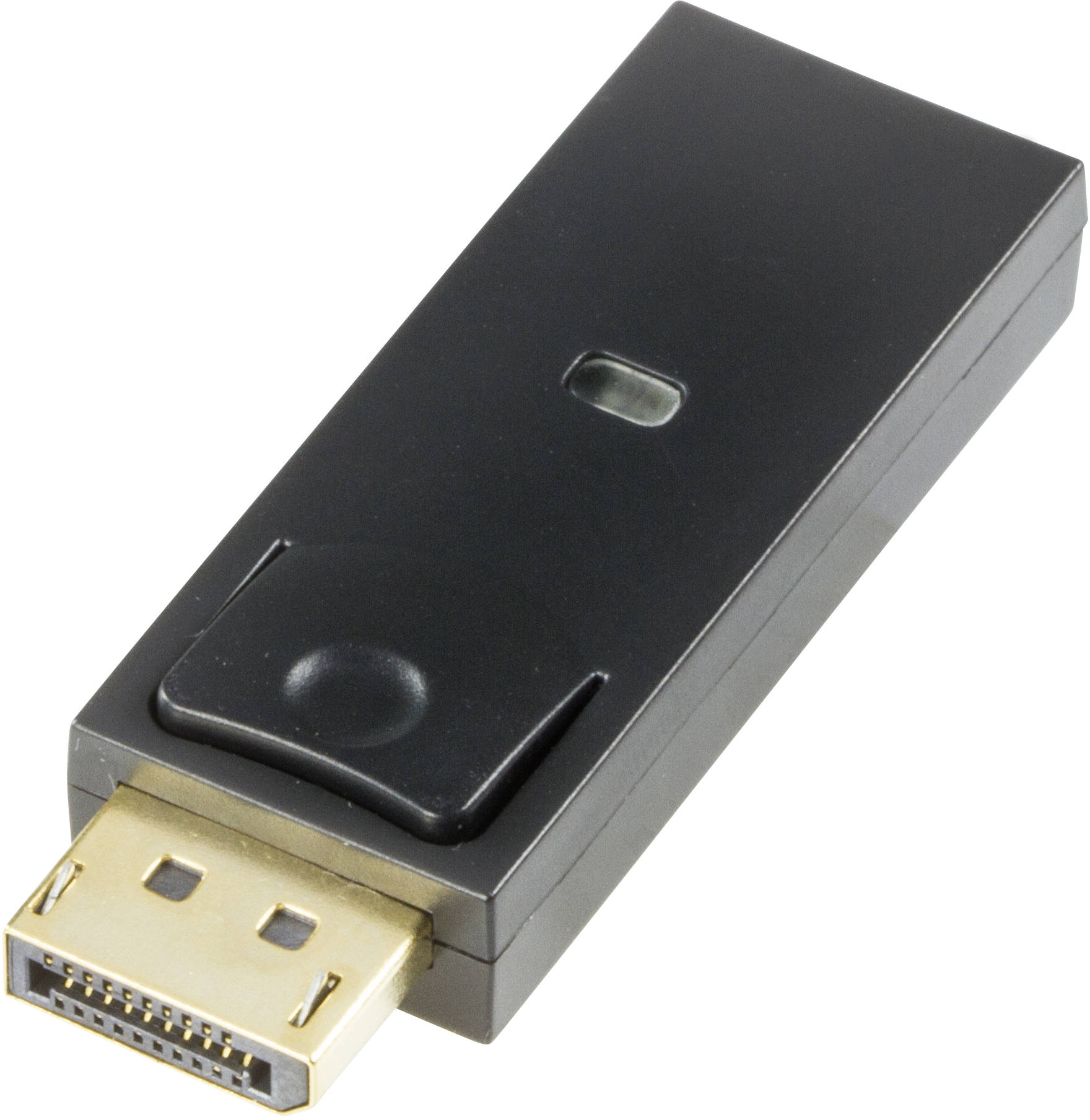 Alternativ bild 1 för DELTACO Videoadapter, DP-HDMI, DisplayPort och HDMI, DisplayPort (hane) till HDMI (hona), svart