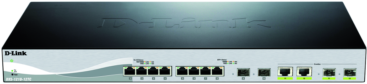 D-LINK 12 Port switch including 8x10G ports & 4xSFP