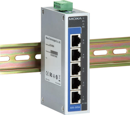 MOXA industriell switch 5port 10/100