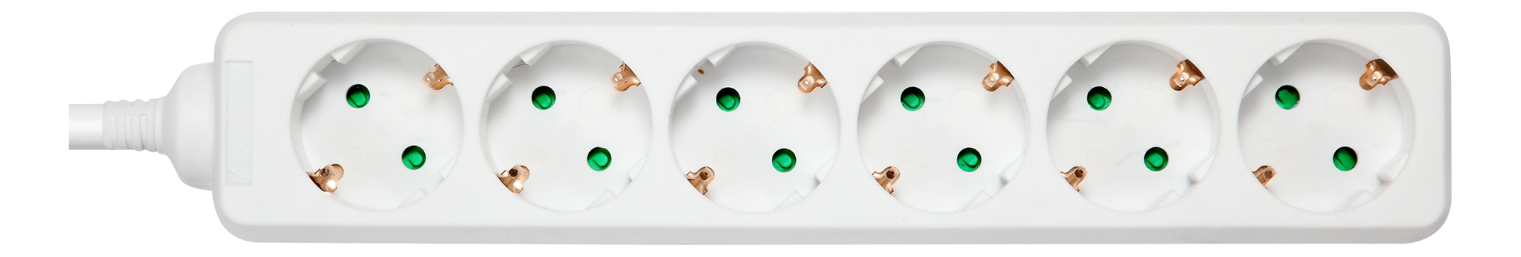 DELTACO outlet 6xCEE 7/3 1xCEE 7/7 1,5m white |  | AlltMobil