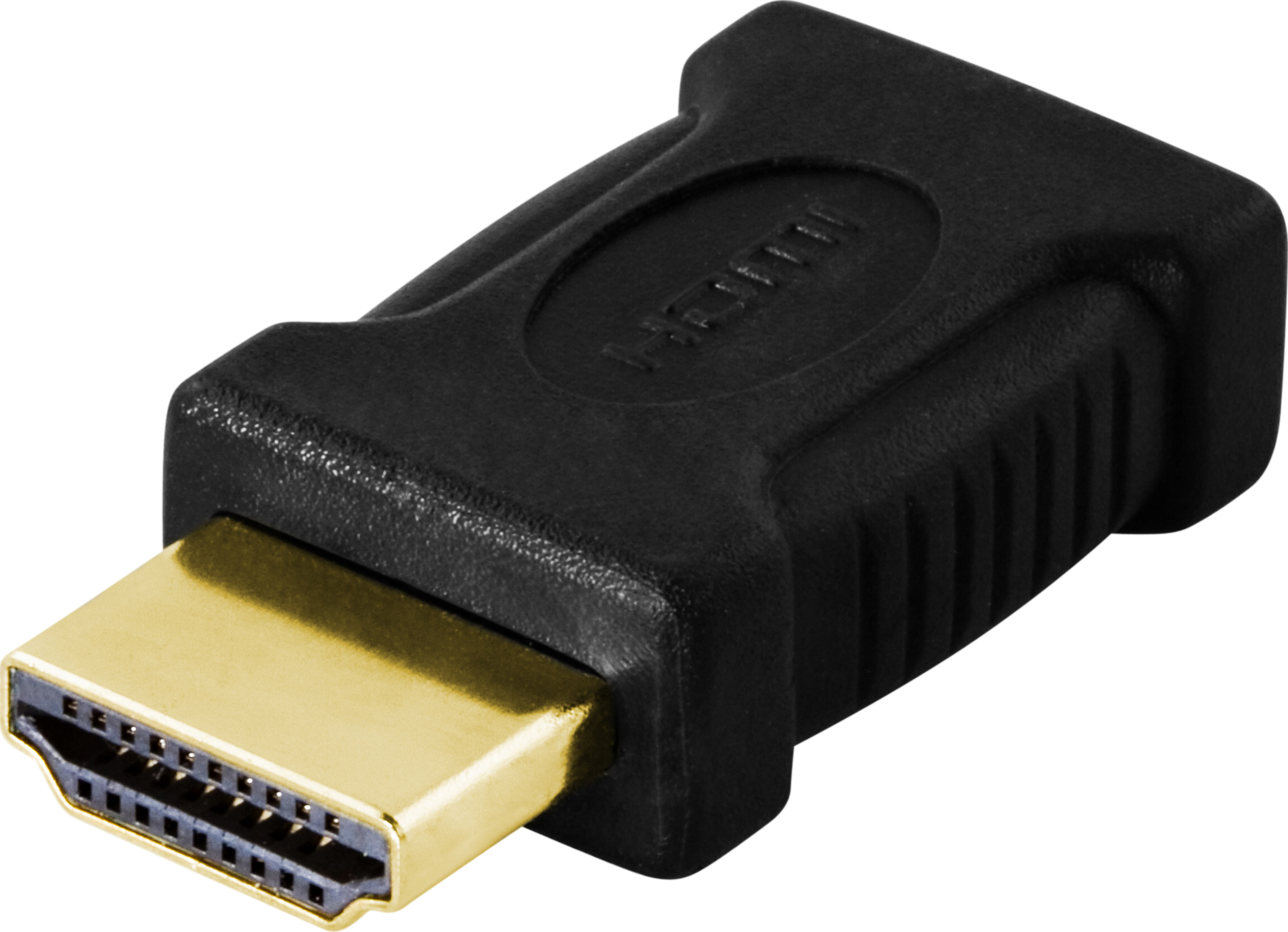 DELTACO HDMI-adapter, mini HDMI ho till HDMI ha, 19-pin, guldpläterad