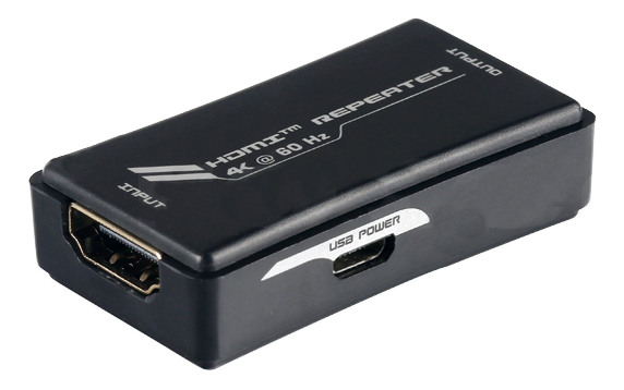 DELTACO HDMI-förlängare, Ultra HD30/60Hz,40/25m, HDCP 2.2, svart