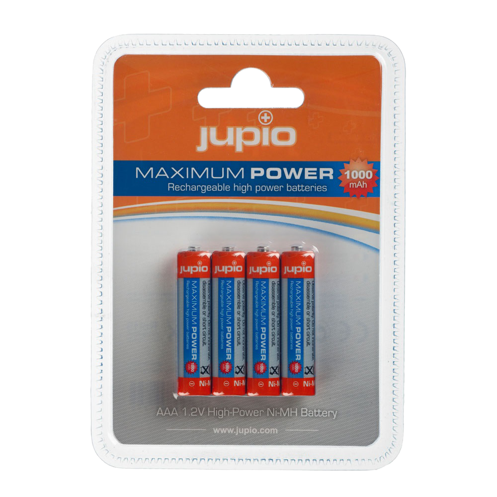 Jupio Rechargeable Batteries AAA 1000 mAh 4 pcs VPE-10