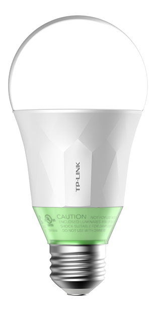 TP-Link Smart Wi-Fi LED-lampa, dimbart ljus,802.11b/g/n, E27,800lm,vit