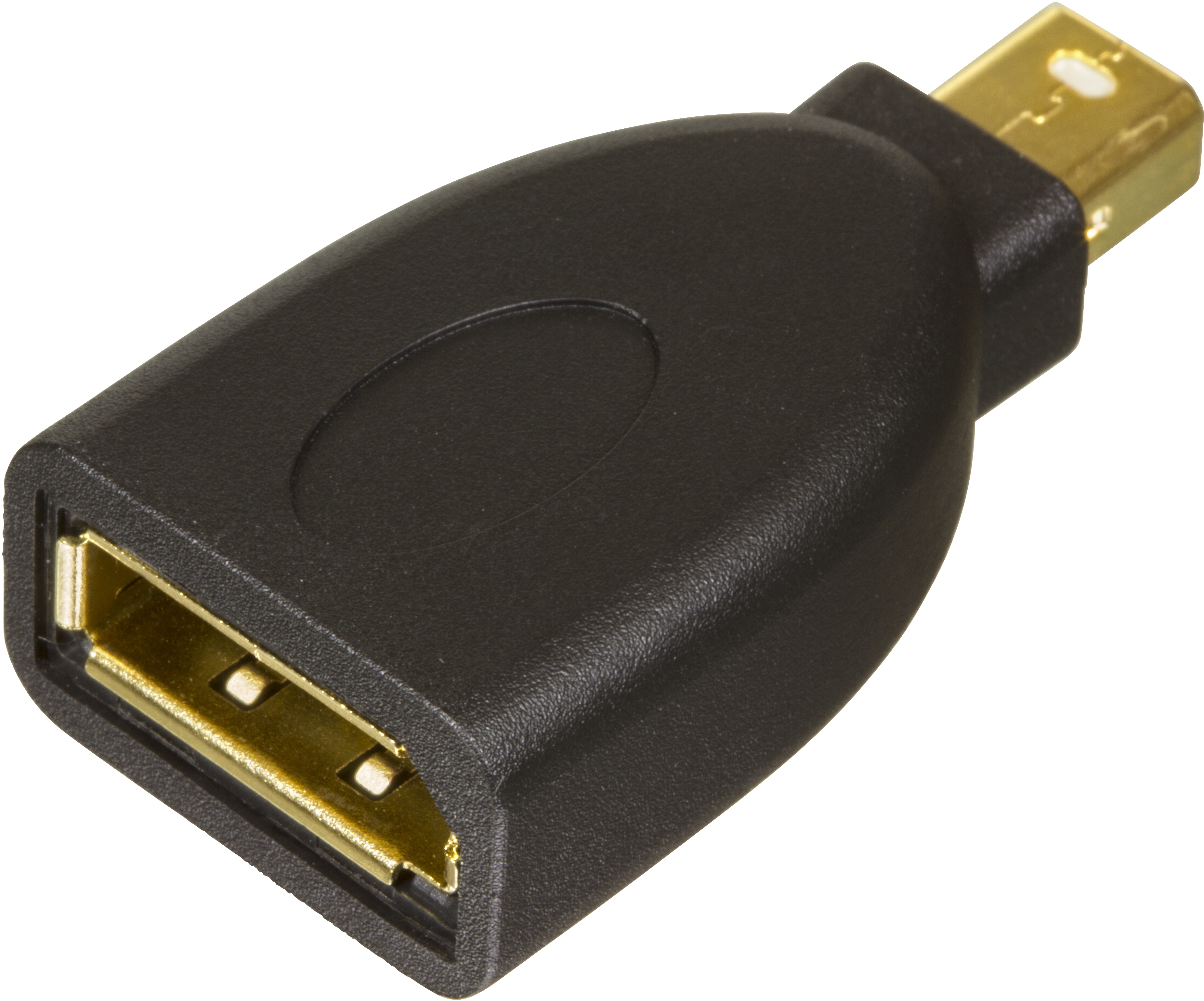 Alternativ bild 1 för DELTACO MDP-DP - DisplayPort-adapter - Mini DisplayPort (hane) till DisplayPort (hona) - svart