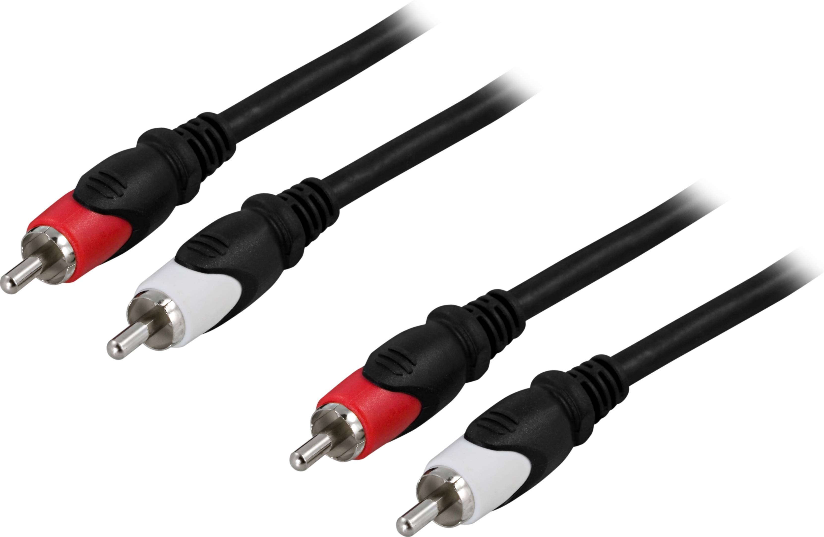 DELTACO Ljudkabel, 2xRCA ha - ha, 10m