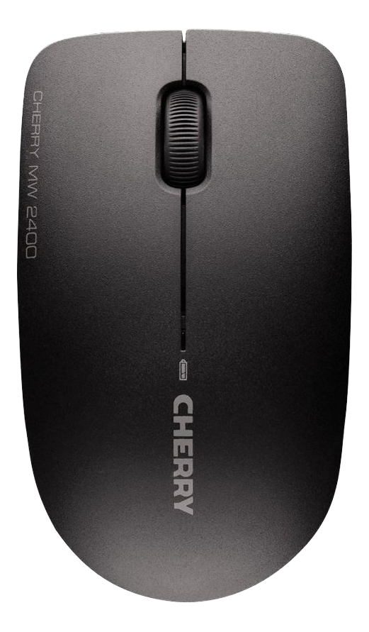 Cherry MW 2400, trådlös 3-knappars mus med scroll, batteriindikator R
