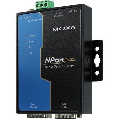 Moxa NPort serieportsserver, 2xRS-232, DB9 ha