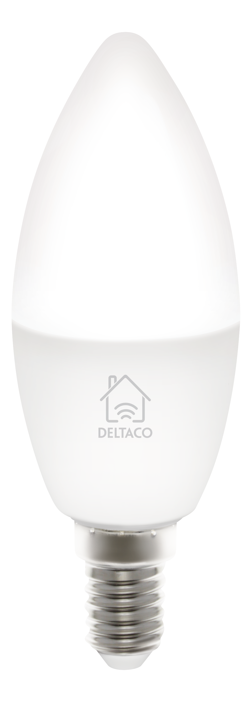 DELTACO SMART HOME LED-lampa, E14, WiFI, 5W, 2700K-6500K, dimbar, vit