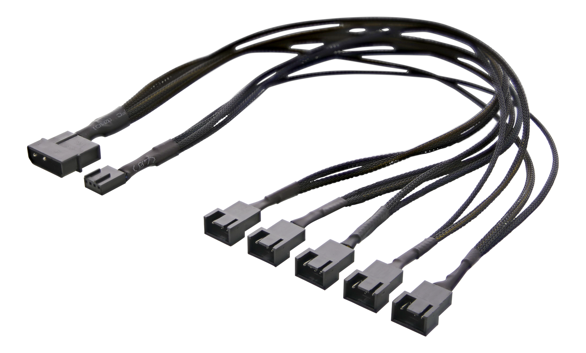Alternativ bild 1 för DELTACO - Strömdelare - 4-stifts PWM (hona) till 4-stifts PWM (hane) - 45 cm