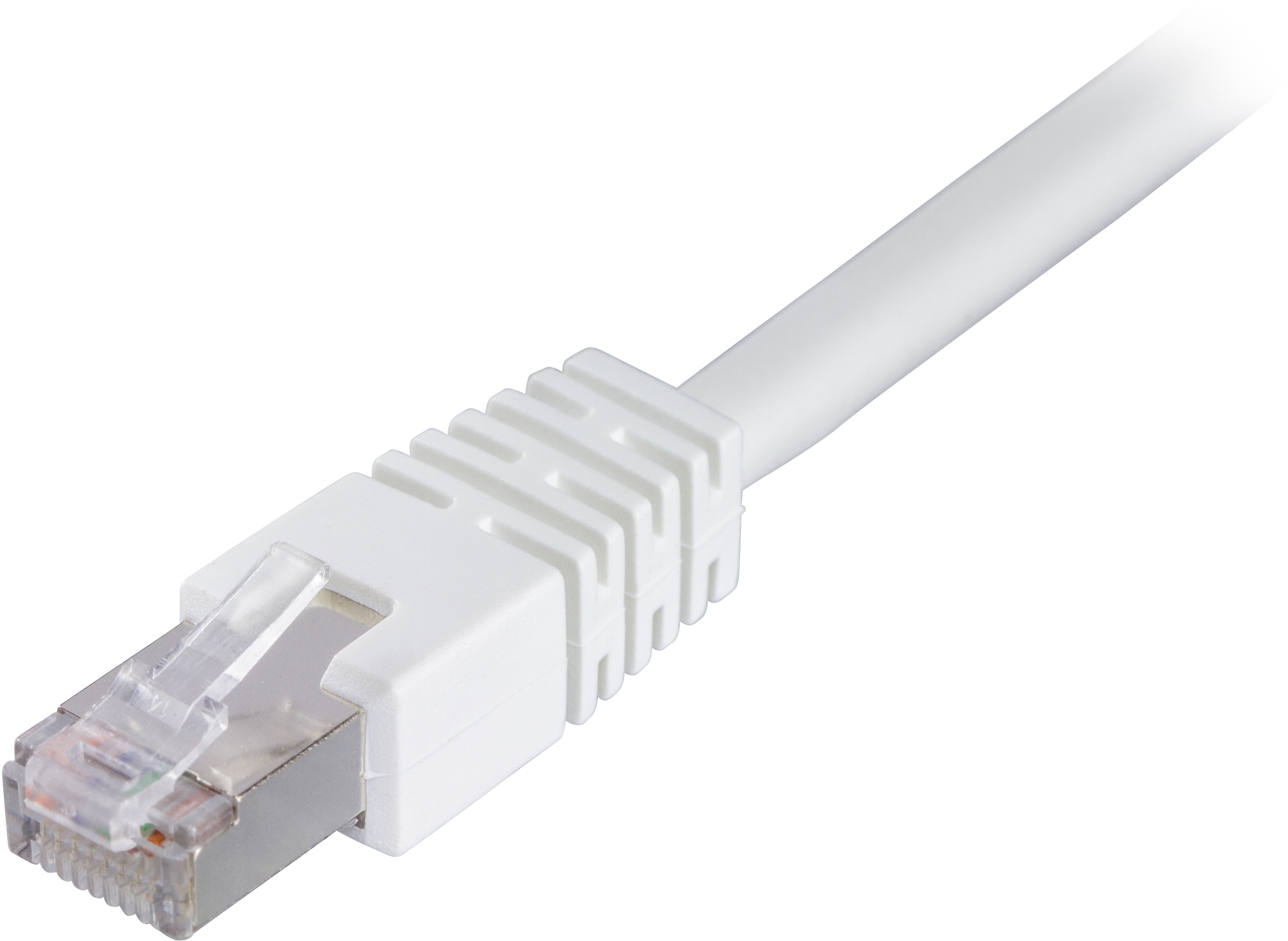 DELTACO F/UTP Cat6 patchkabel, LSZH, 10m, vit