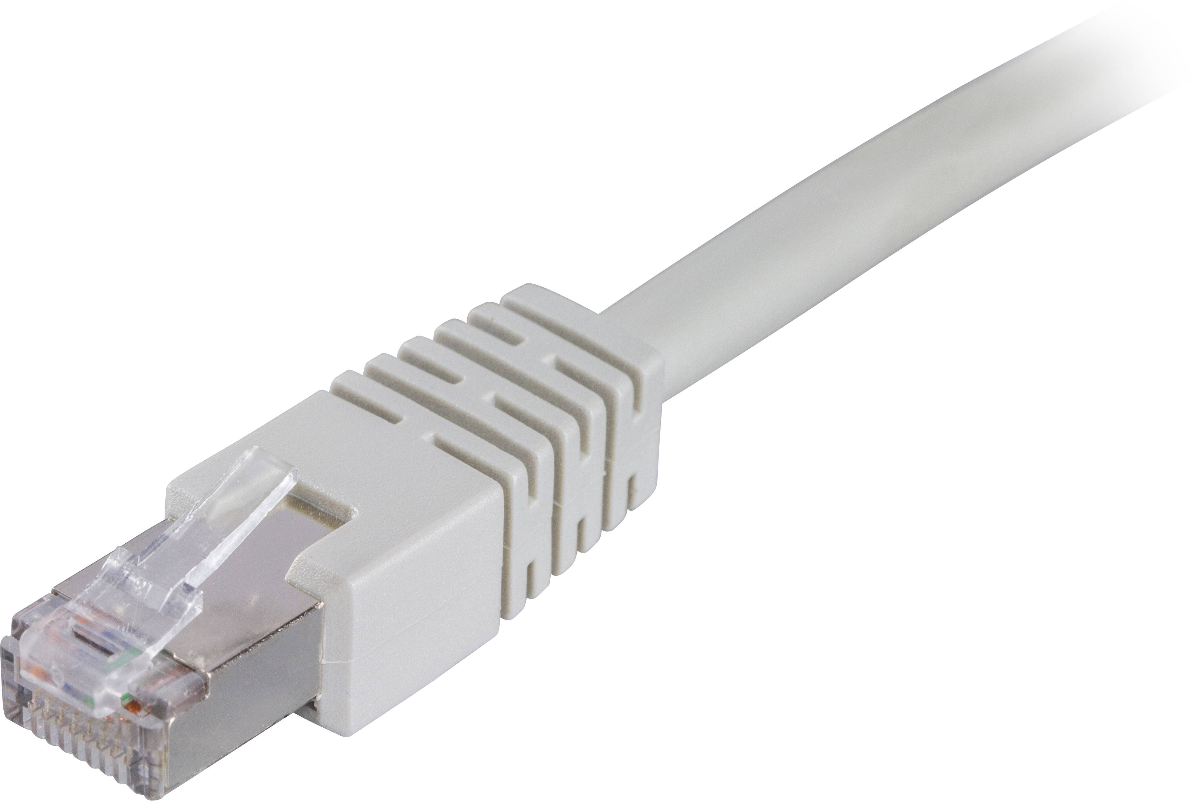DELTACO F/UTP Cat6 patchkabel, LSZH, 10m, grå