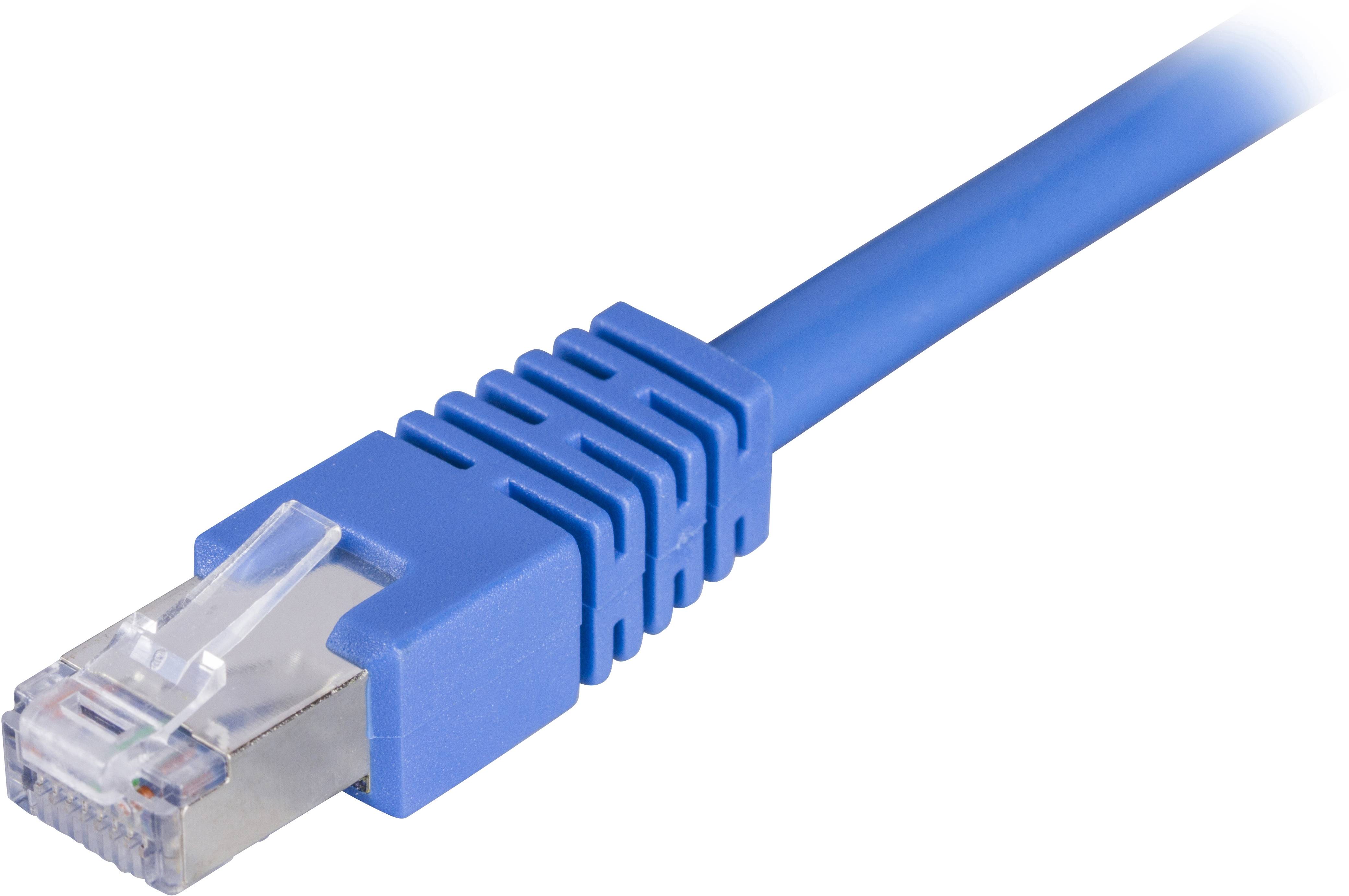 DELTACO F/UTP Cat6 patchkabel, LSZH, 1,5m, blå