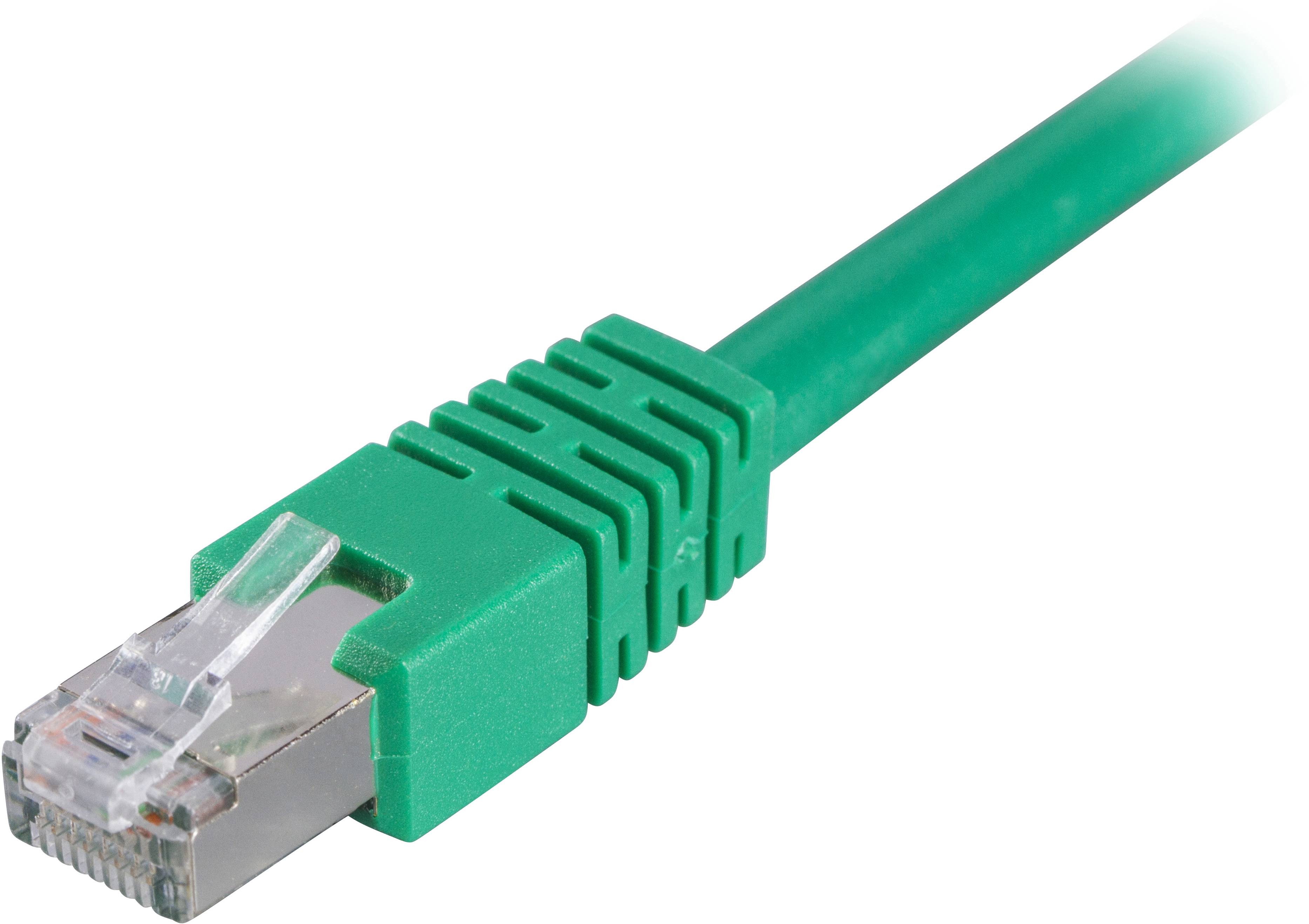 DELTACO F/UTP Cat6 patchkabel, LSZH, 1,5m, grön