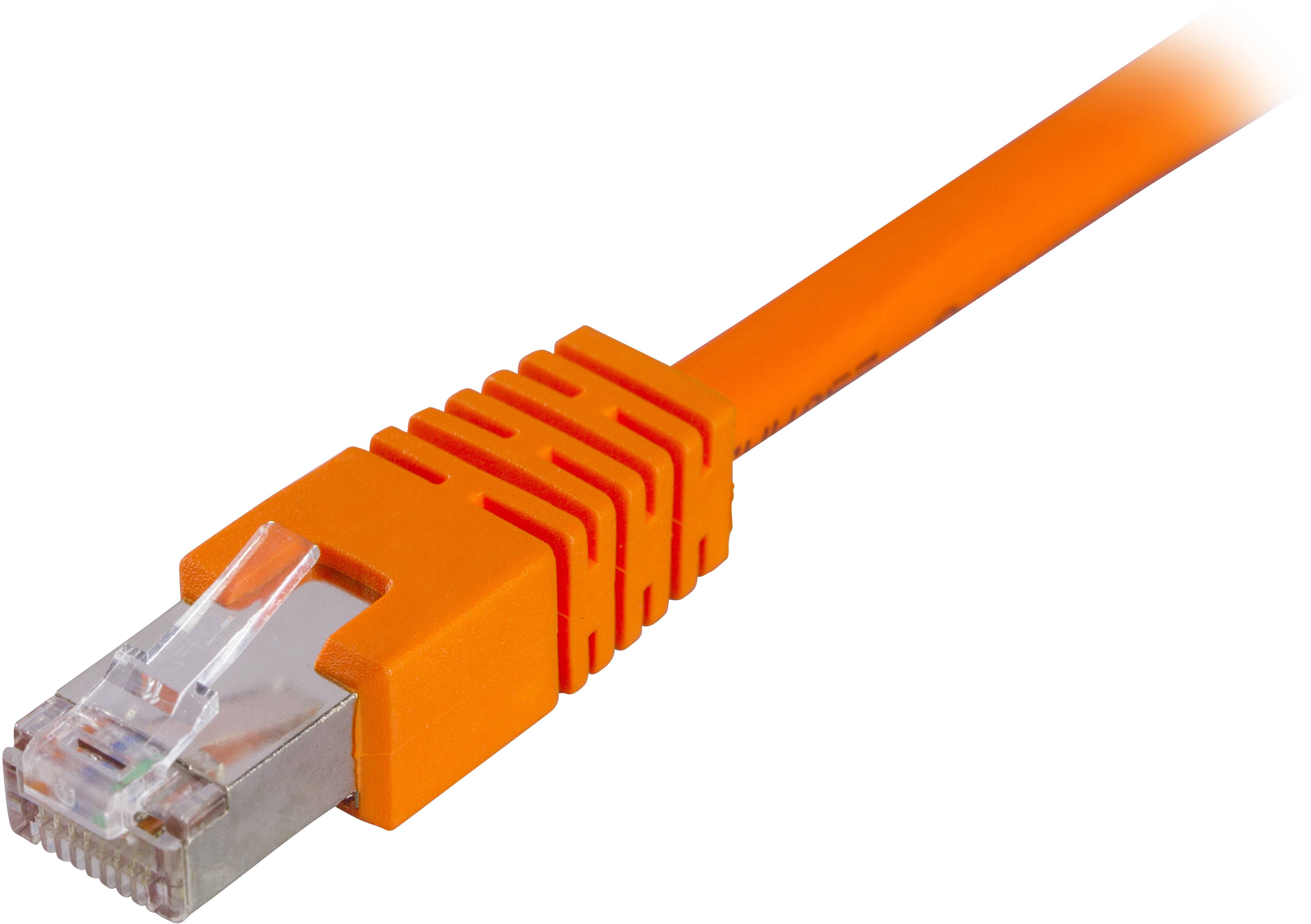 DELTACO F/UTP Cat6 patchkabel, LSZH, 2m, orange