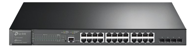 TP-Link JetStream 28-Port Gigabit L2+ Managed Switch with 24-Port PoE