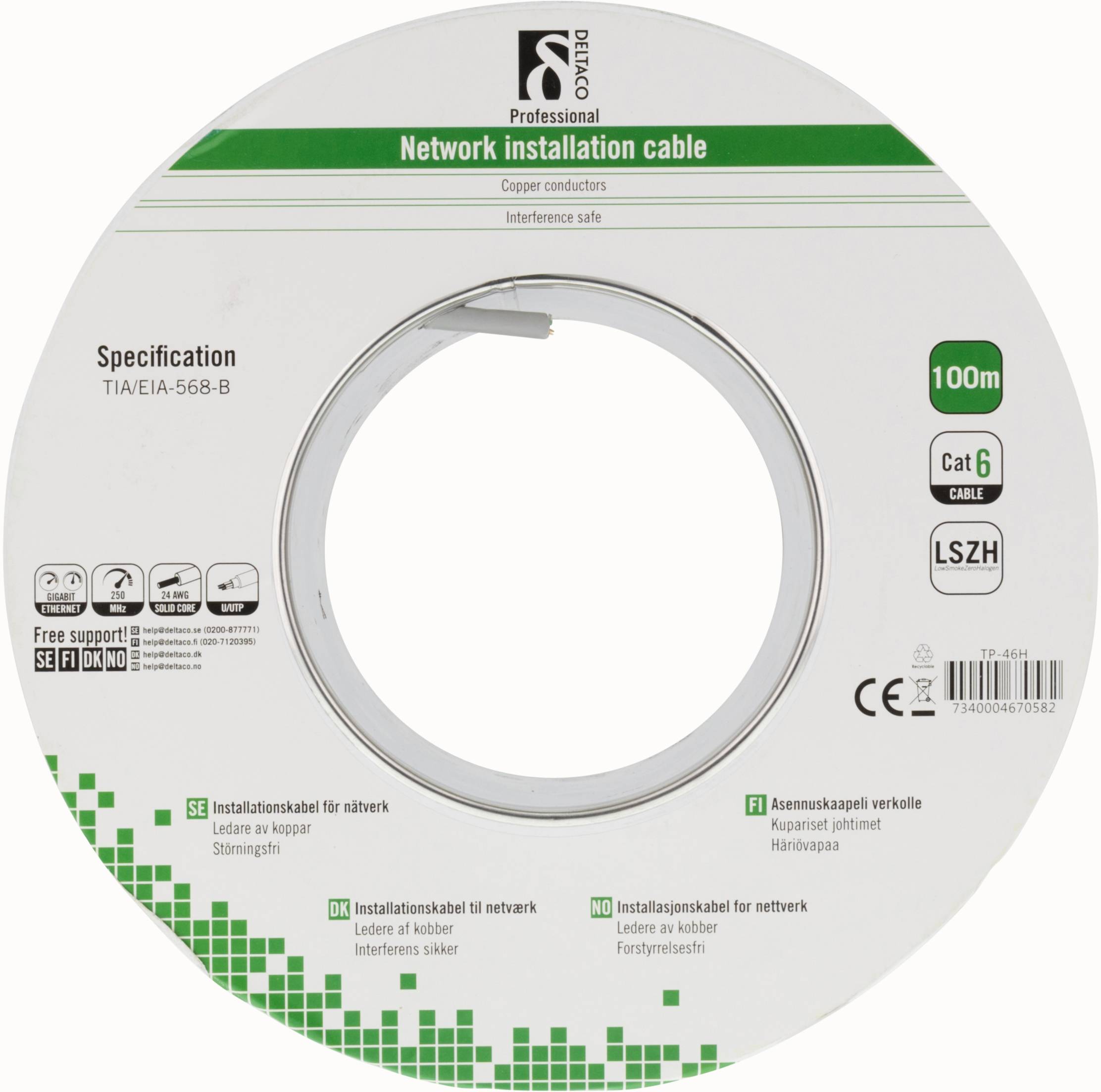 Alternativ bild 1 för U/UTP Cat6 Bulk Cable - 100 m