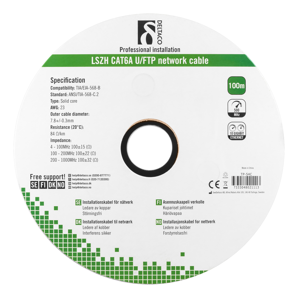 Alternativ bild 1 för U/FTP Cat6a Bulk Cable - 100 m