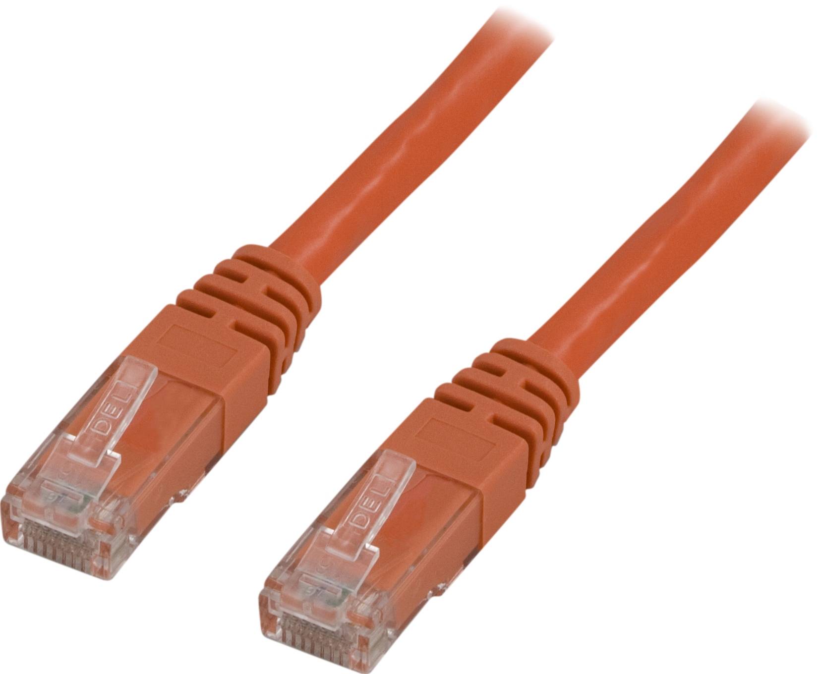 DELTACO U/UTP Cat6 patchkabel, LSZH, 10m, orange